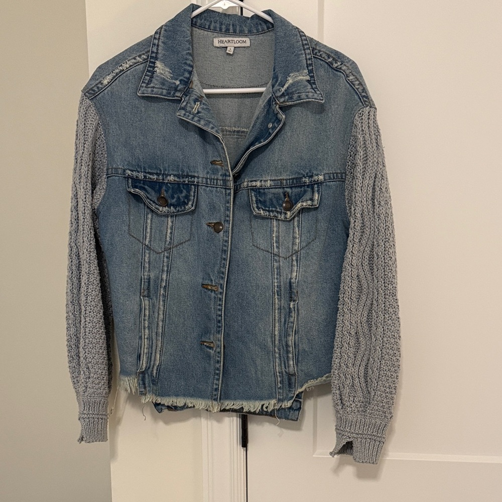 Heartloom Distressed Denim Jacket - Picture 2 of 4